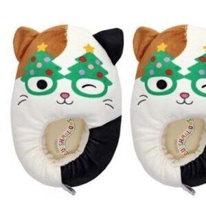 Official Squishmallows Christmas Cam the Cat Slippers Size 13-1